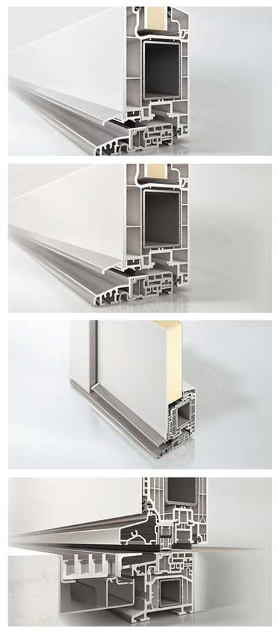 Perfiles de aluminio y PVC